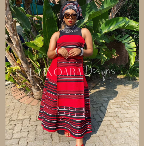 Incebetha Images Nobomvu 5 pieces ladies Xhosa traditional attire